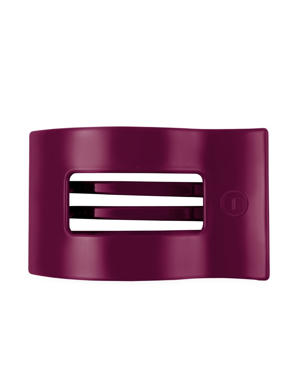 TELETIES Mulberry Medium Flat Rectangle Hair Clip
